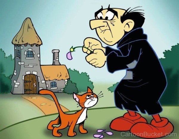 Azrael And Gargamel Looking Sad-kil802