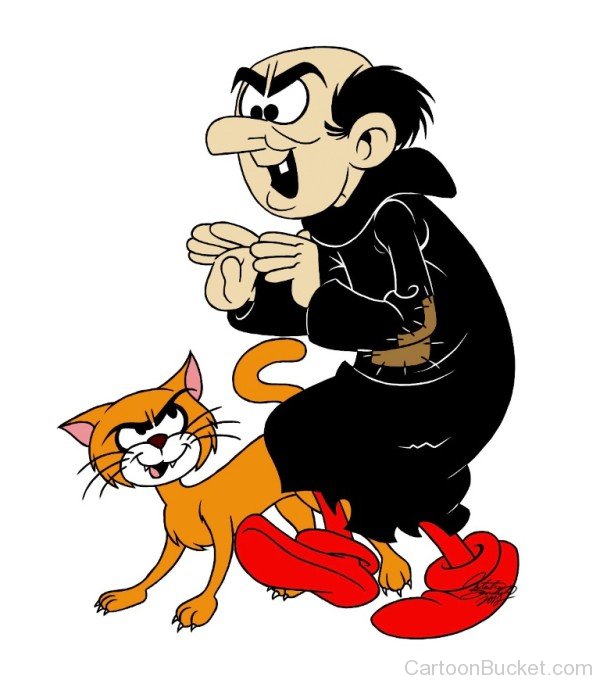 Azrael Looking At Gargamel-kil809