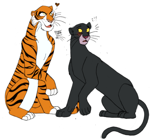 Bagheera And Shere Khan-kli305