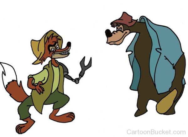 Br'er Bear And Br'er Fox Cartoon-er401