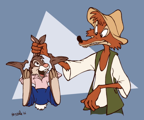 Br'er Rabbit Looking At Br'er Fox-yu907