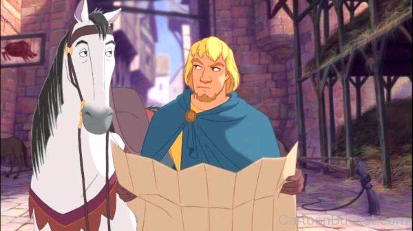 Captain Phoebus And Achilles Looking At Eachother-we301