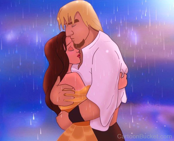 Captain Phoebus And Belle In Rain-we303