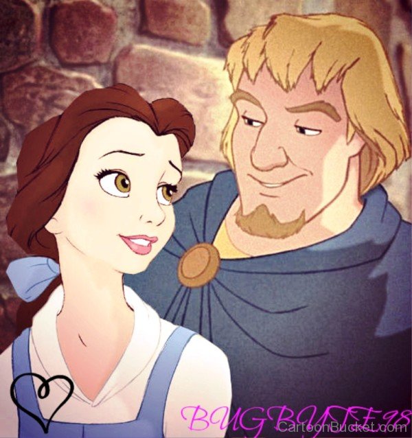 Captain Phoebus And Belle Looking At Eachother-we304