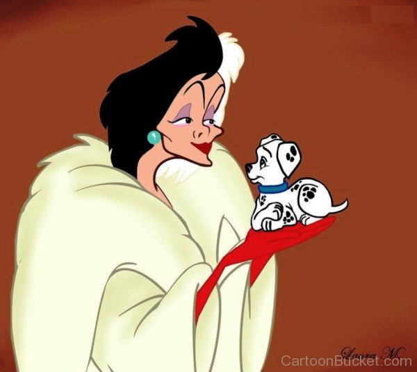 Cruella With Puppy-hg319