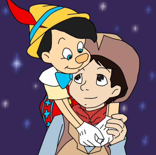 Dickie Carrying Pinocchio On His Back-dc401