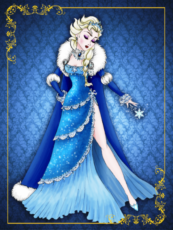 Disney Cartoon Queen Elsa-gh706