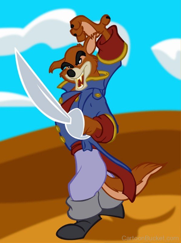 Don Karnage Practising With His Sword-ui823