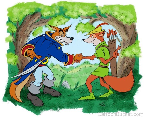 Don Karnage Shaking Hand With Robin Hood-ui826