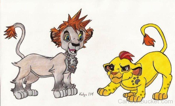 Drawing Of Sora And Kion-qw103