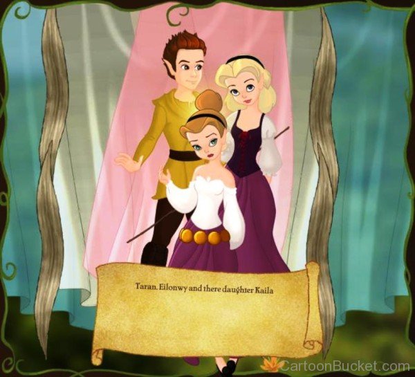 Eilonwy With Taran And Daughter Kaila-ut919