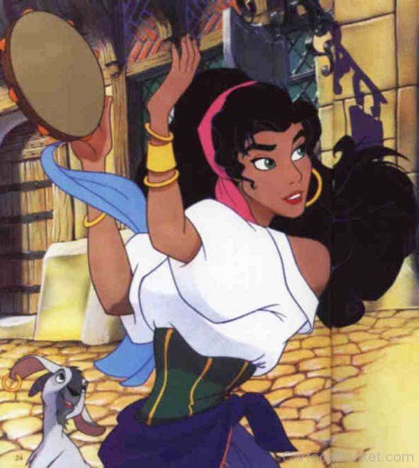 Esmeralda Holding Tambourine-ty421