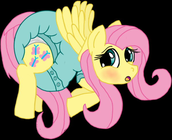 Fluttershy In Diapers-rtr726