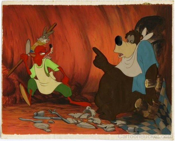 Frame Picture Of Br'er Bear,Br'er Fox And Br'er Rabbit-er414