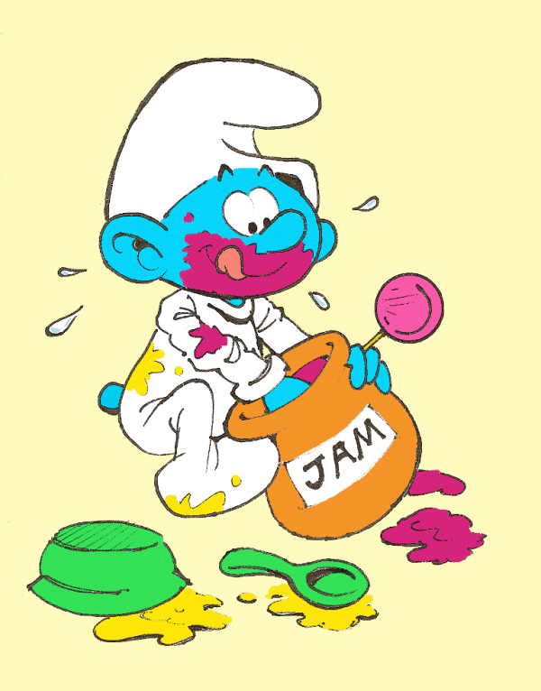 Greedy Baby Smurf-gh612