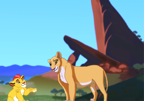 Kion Looking At Kiara-HJ718