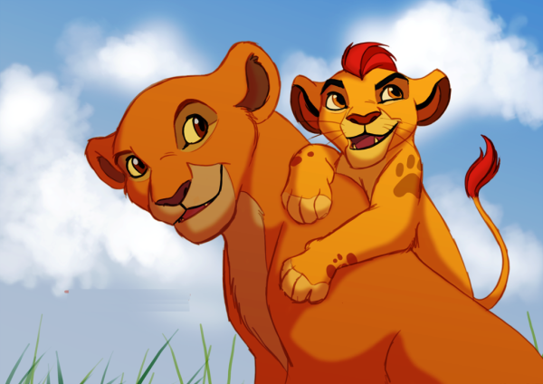 Kion On Kiara's Back-HJ721