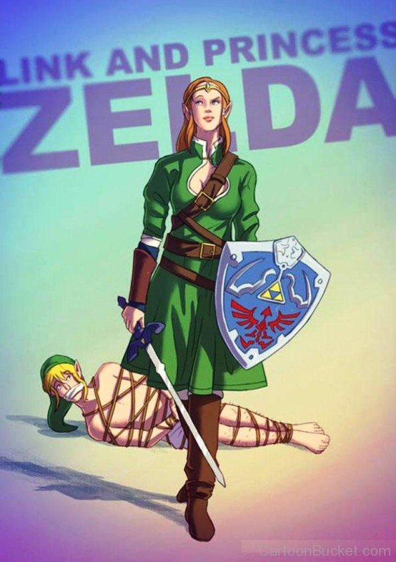 Link And Princess Zelda-zx301