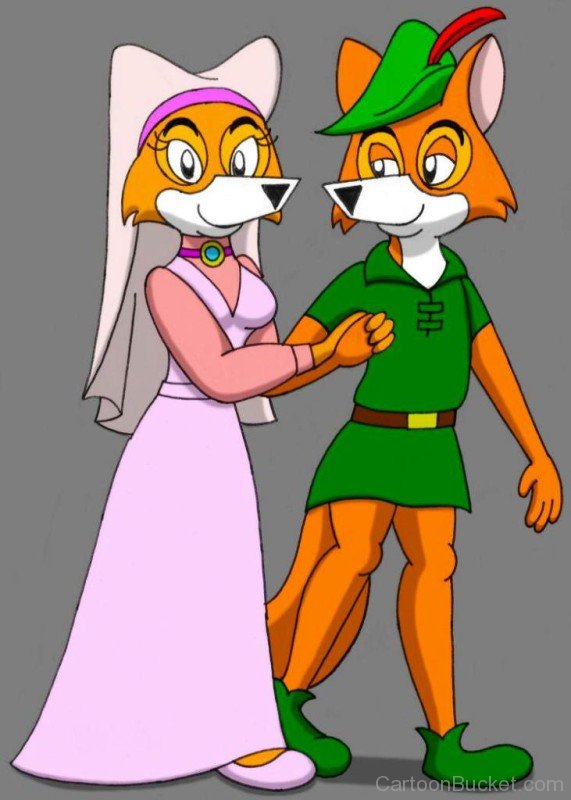 Maid Marian Holding Robin Hood's Hand-ds322