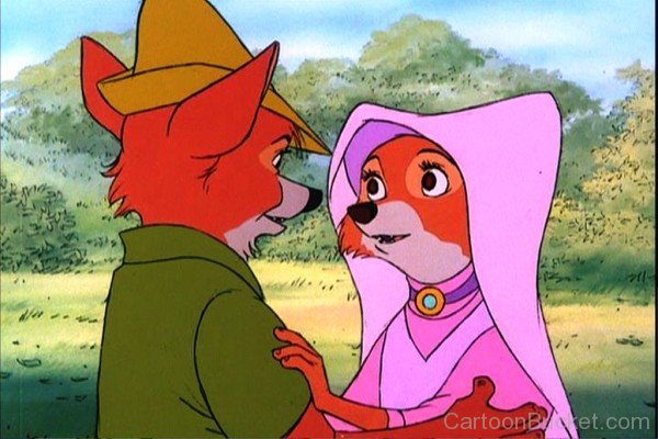 Maid Marian Looking At Robin Hood-ds325