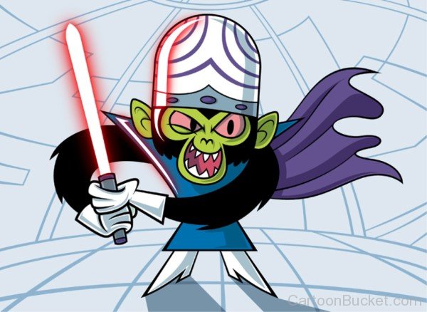 Mojo Jojo Holding Lightsaber-mj614