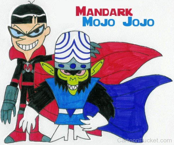 Painting Of Mojo Jojo And Mandark-mj631