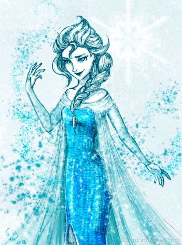 Painting Of Queen Elsa-gh719