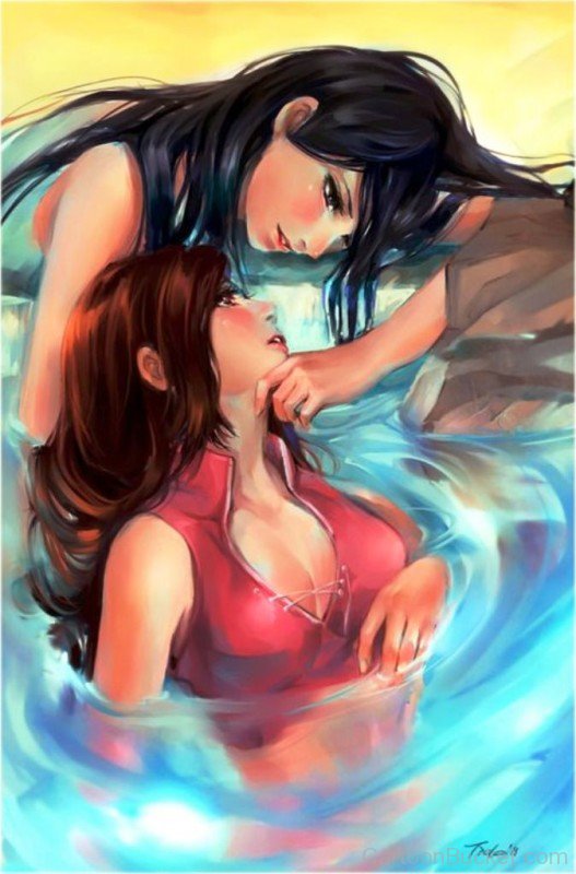 Painting Of Ty Lee And Azula-fs308