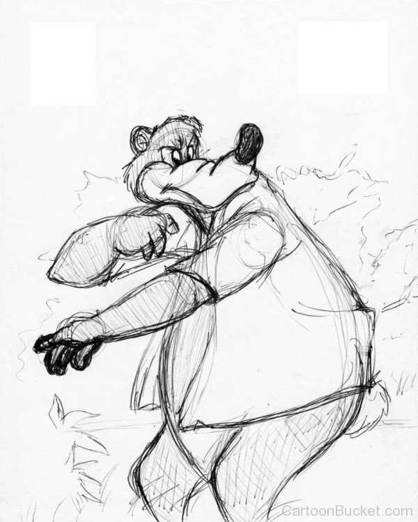 Pencil Sketch Of Br'er Bear-er416