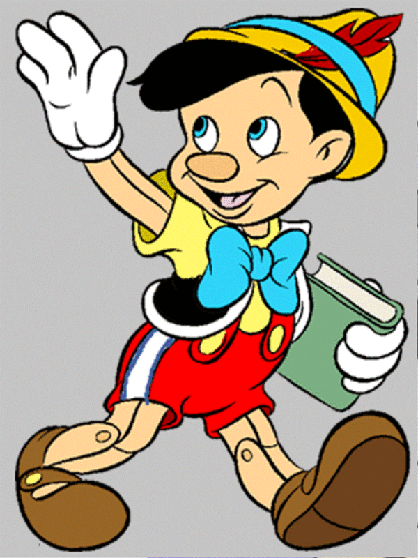 Pinocchio Holding Book-dc416