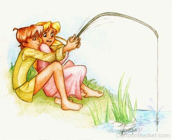 Princess Eilonwy Fishing With Taran-ut940