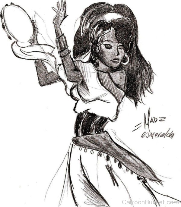 Princess Esmeralda Drawing-ty443