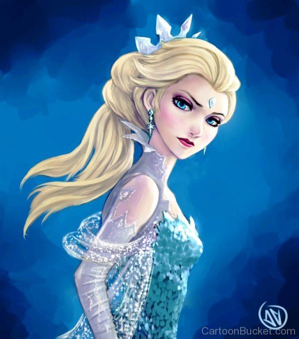 Queen Elsa Looking Serious-gh736