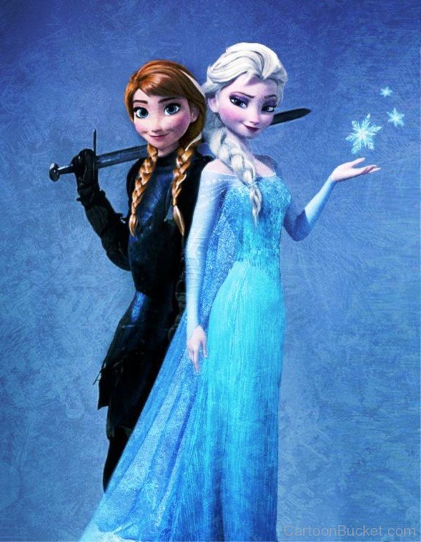 Queen Elsa With Anna-gh744