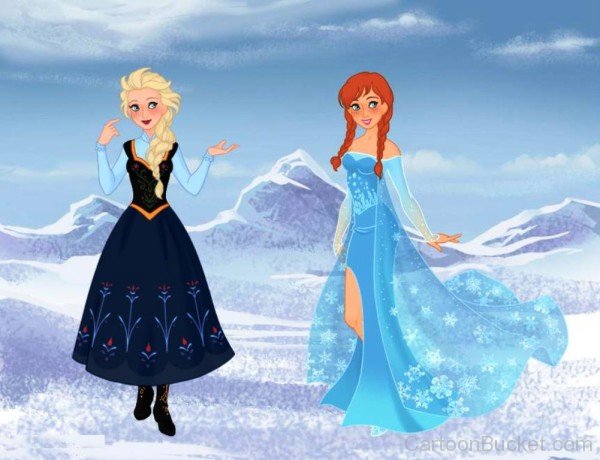 Queen Elsa With Princess Anna-gh748