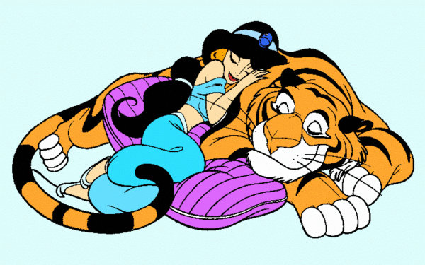 Rajah And Jasmine Sleeping-vc309