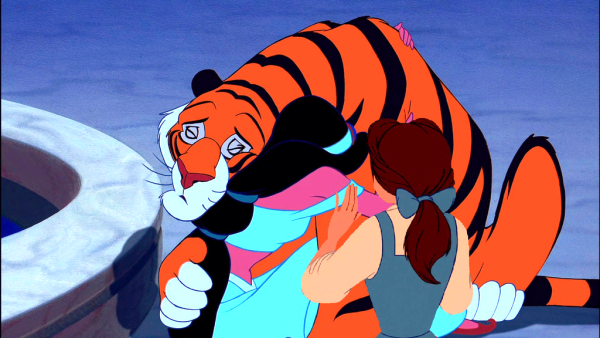 Rajah Hugging Princess Jasmine-vc315