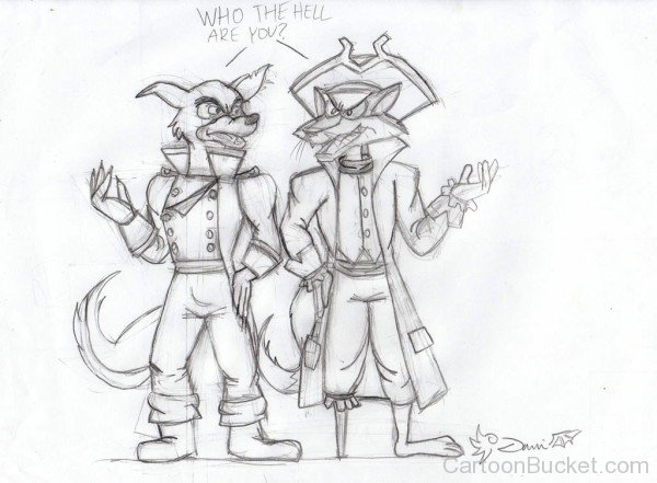 Sketch Of Don Karnage And John Silver-ui845