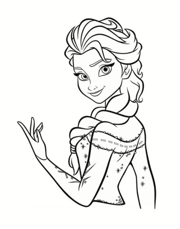 Sketch Of Queen Elsa-gh750