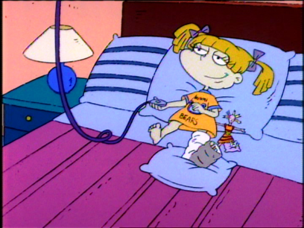 Angelica Pickles Lying On Her Bed-re819