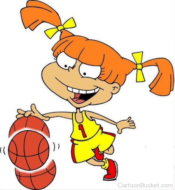 Angelica Pickles Playing With Basketball-re822