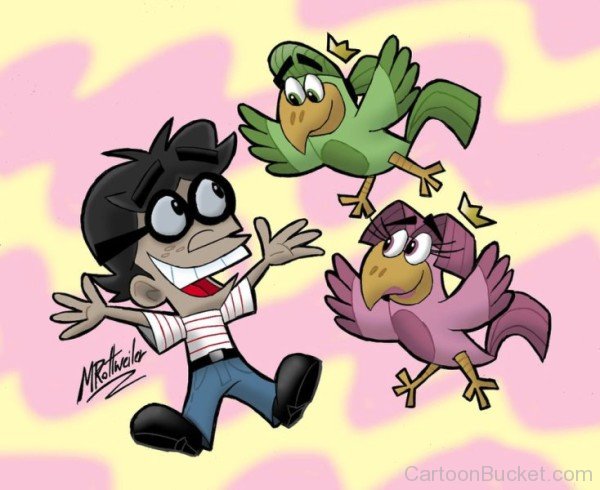 Denzel Crocker With Birds-tvc312