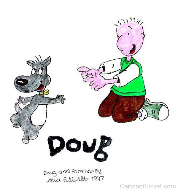 Drawing Of Porkchop And Doug-rc304