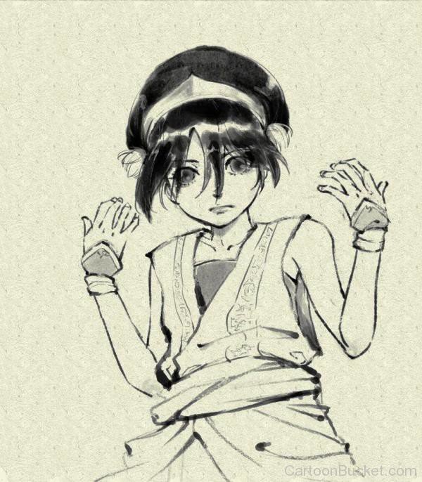 Drawing Of Toph Bei Fong-ytv803