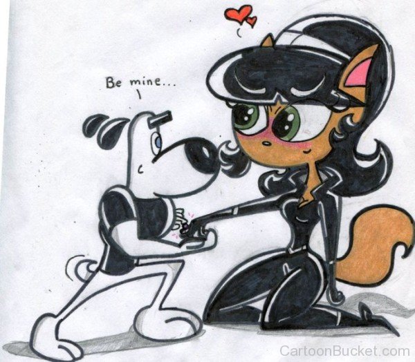 Dudley Puppy Proposing Kitty-ycx337