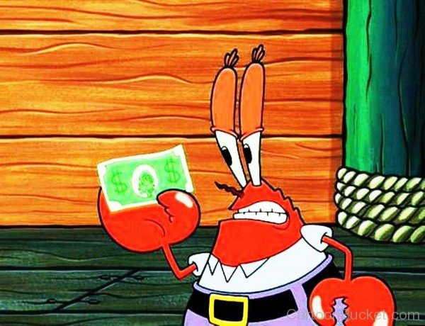 Eugene H.Krabs Holding Money-ax211