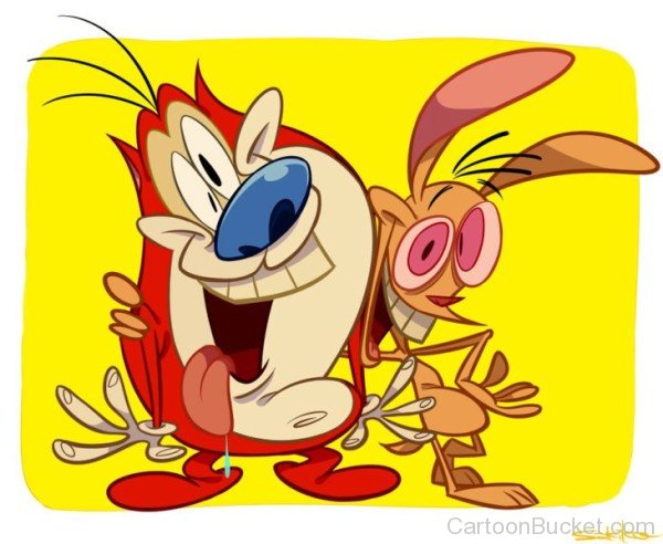 Funny Picture Of Stimpy J.Cat And Ren-rq204