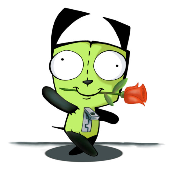 GIR Holding Rose From His Mouth-plu228