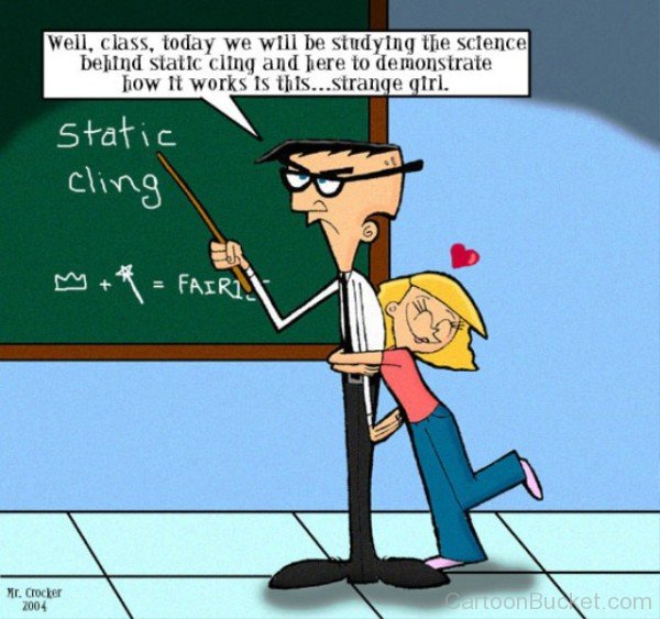 Girl Hugging Denzel Crocker From His Back-tvc315