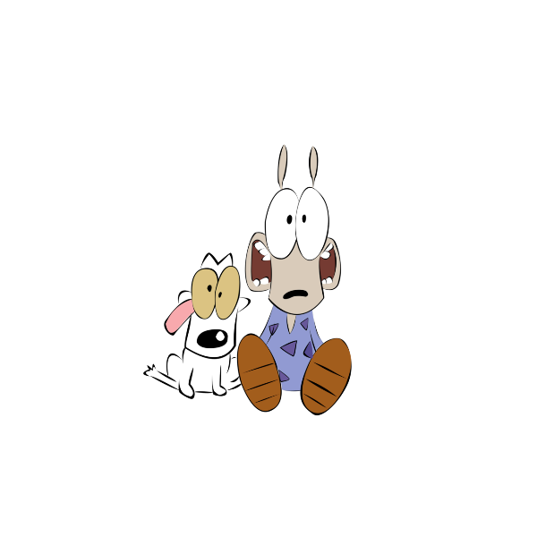 Rocko And Spunky Looking Scared-ex214